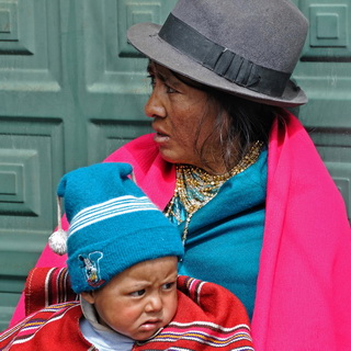 Guamote - Mother with young boy